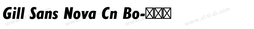Gill Sans Nova Cn Bo字体转换